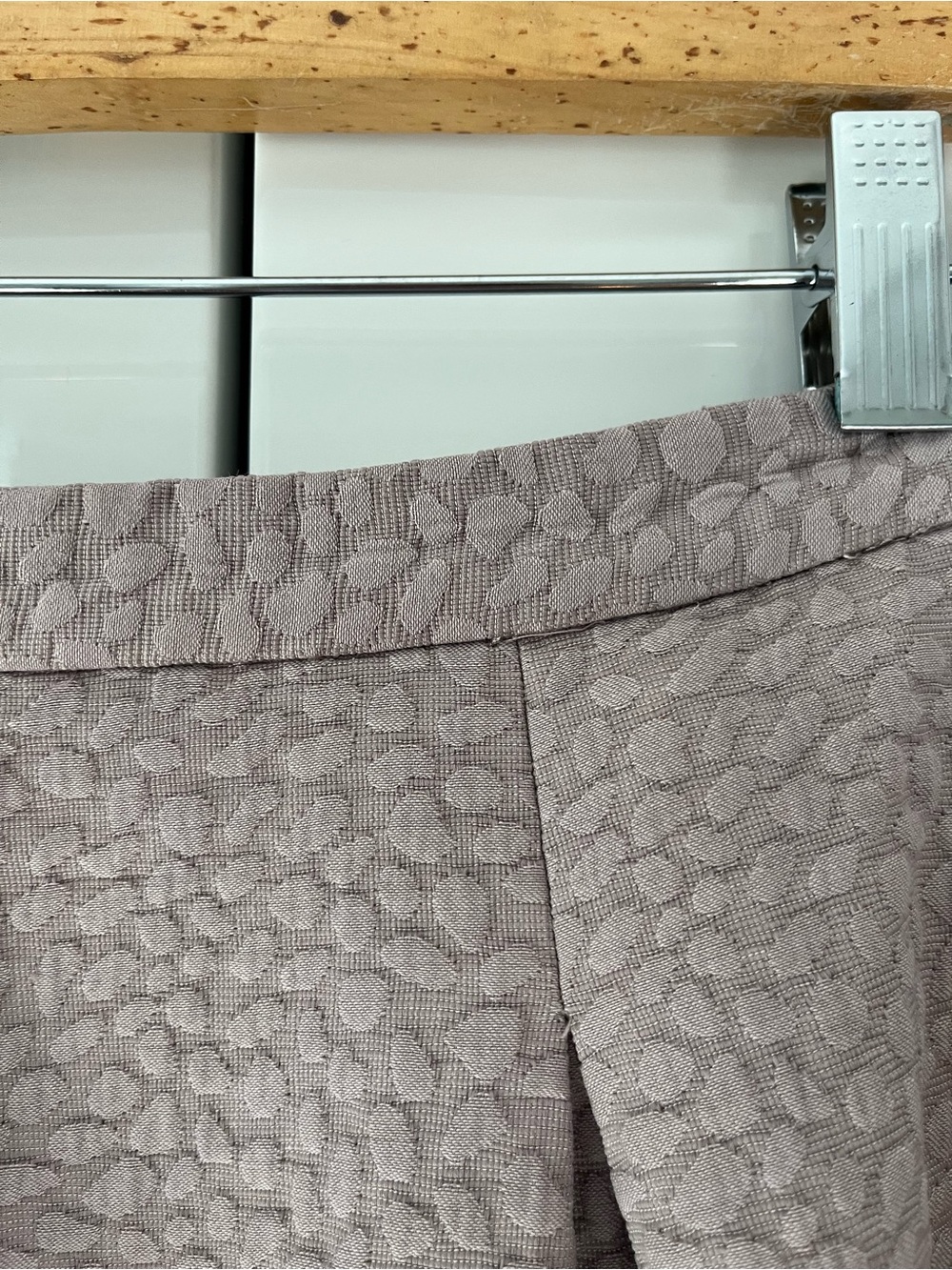 H&M Textured A-Line Midi Skirt in Mauve - Picture 6 of 11